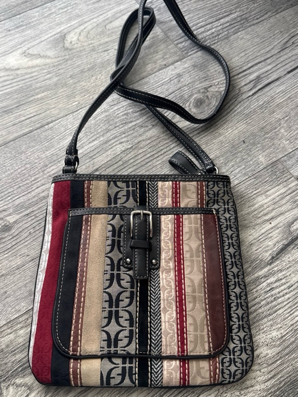 Fossil small colorful canvas crossbody